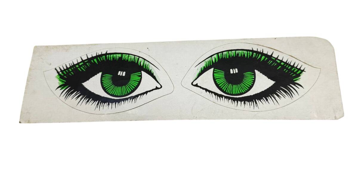1990's Retro Yeşil Göz Sticker Çıkartma AKS2151 - 1