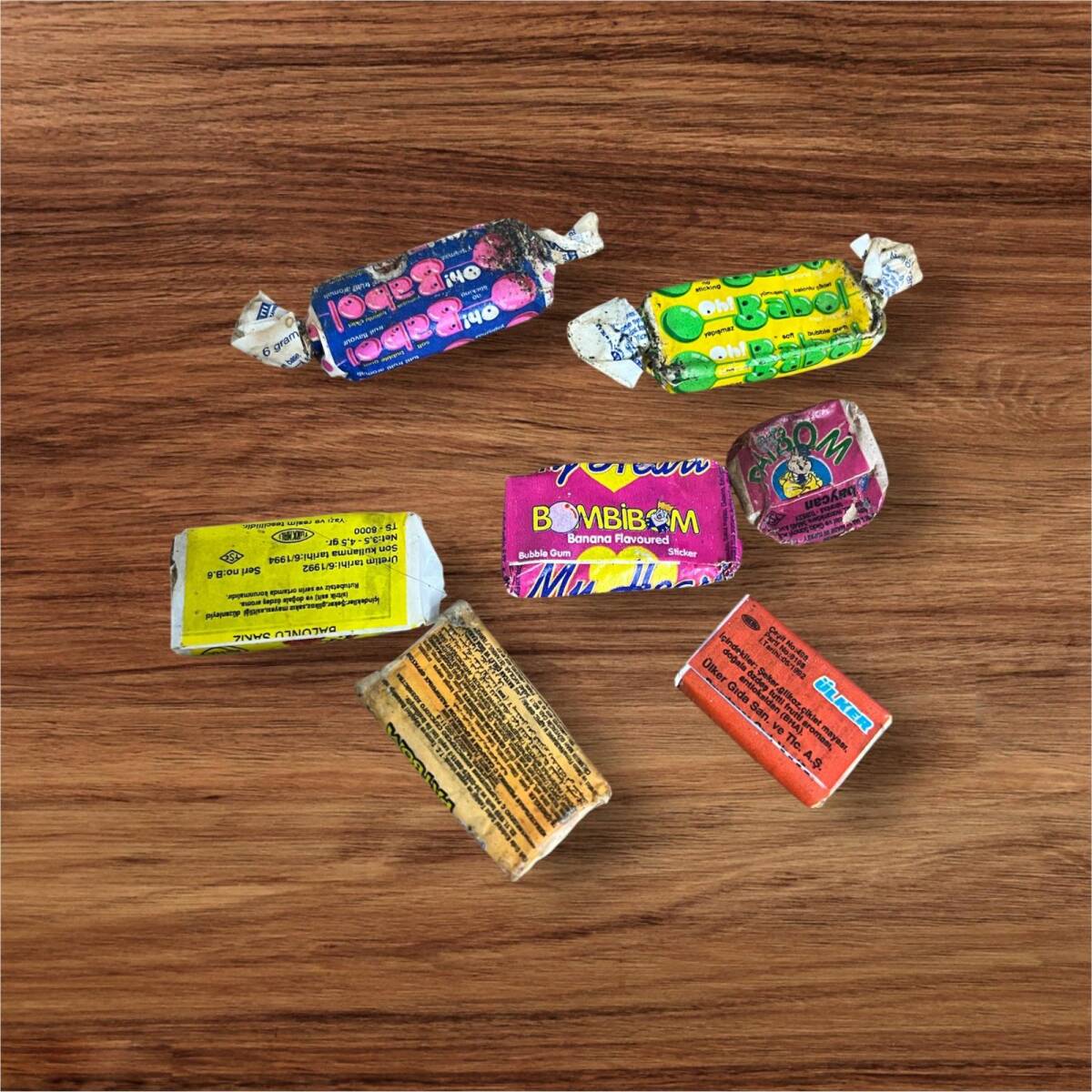 1990s Sakız Lotu.Patbom,Bombibom,Lazer,Banko,Oh Babol # SKZ2350 - 2