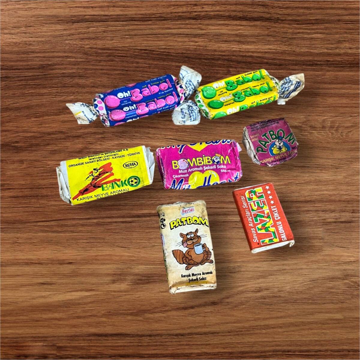 1990s Sakız Lotu.Patbom,Bombibom,Lazer,Banko,Oh Babol # SKZ2350 - 3