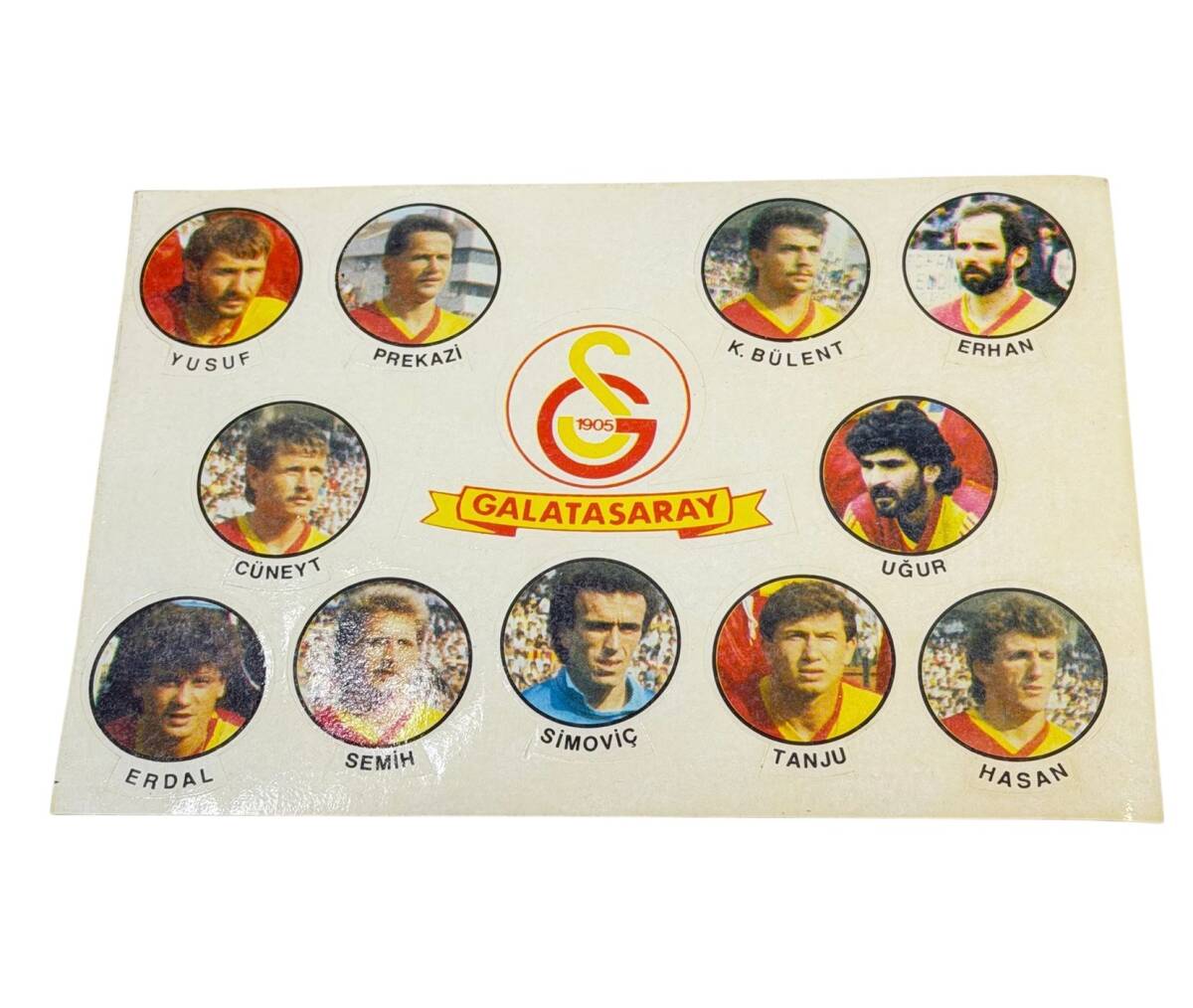 1990's Sarı-Kırmızı 12'li Sticker Çıkartma AKS1996 - 1