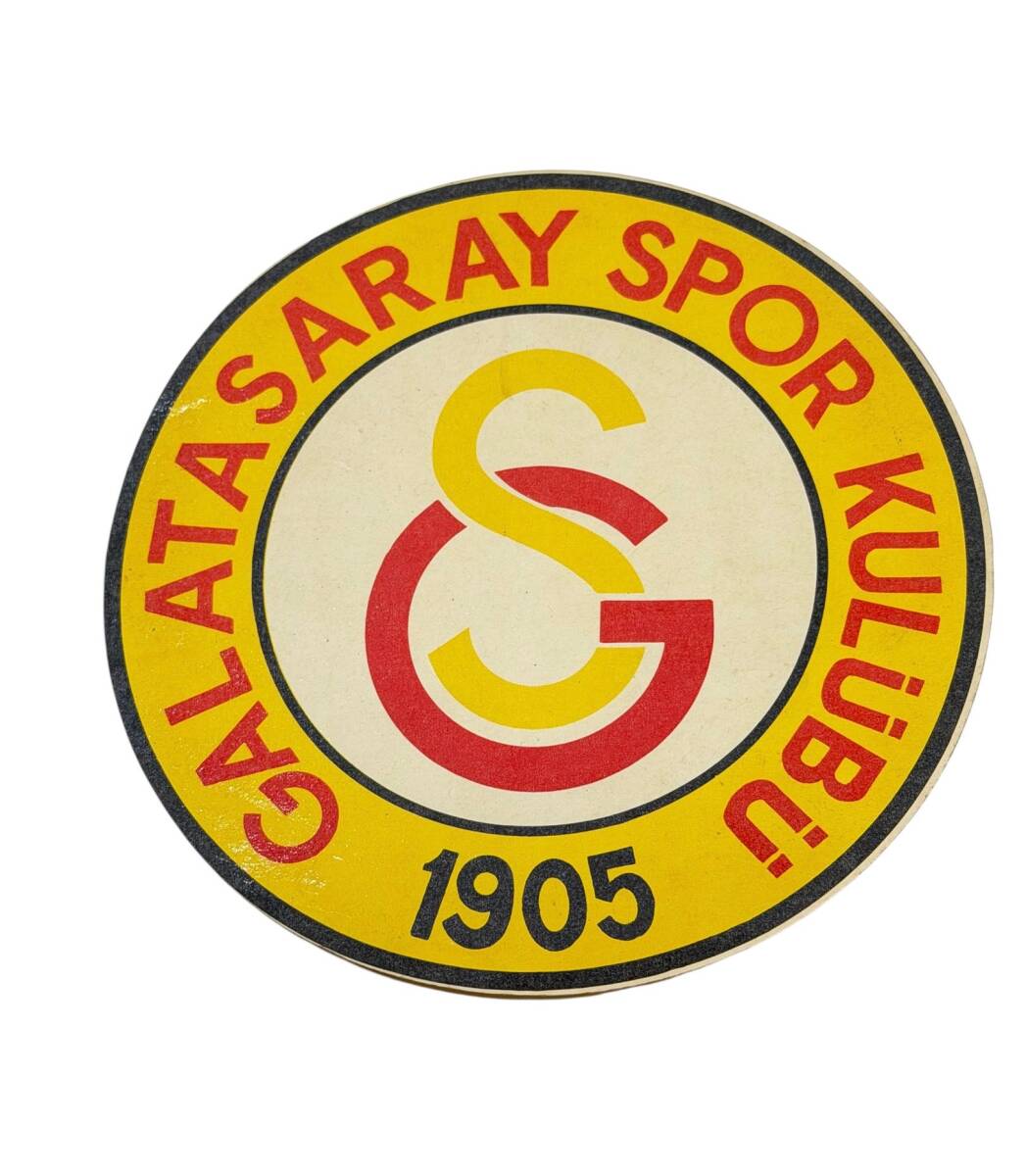 1990's Sarı-Kırmızı Arma Sticker Çıkartma AKS1989 - 1