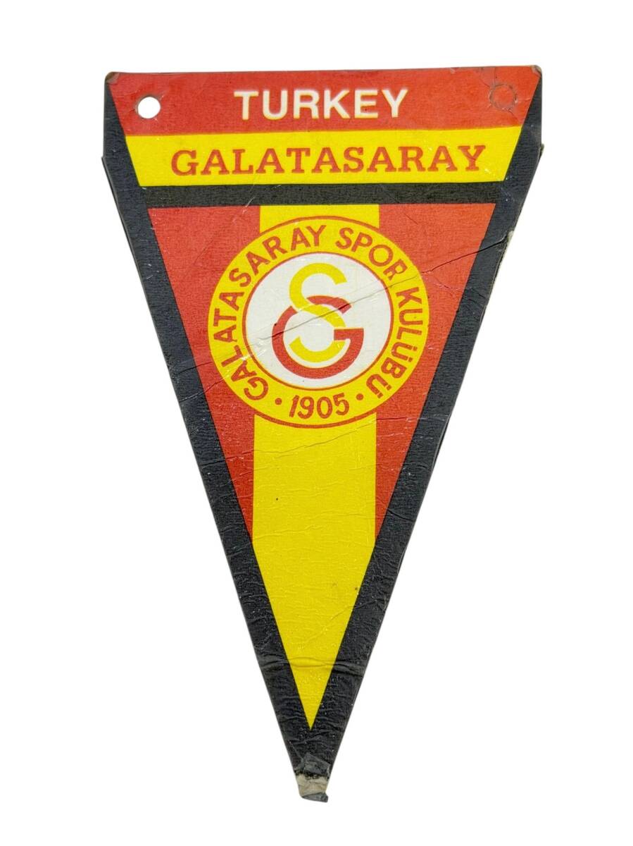 1990's Sarı-Kırmızı Karton Bayrak AKS2001 - 1