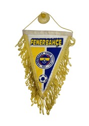 1990's Sarı-Lacivert Kumaş Flama/Bayrak AKS2216 - Gökçekoleksiyon