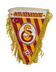 1990's Sarı-Kırmızı Kumaş Flama/Bayrak AKS2212 - 2