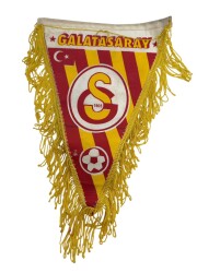 1990's Sarı-Kırmızı Kumaş Flama/Bayrak AKS2212 - 3