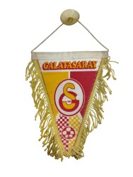 1990's Sarı-Kırmızı Kumaş Flama/Bayrak AKS2215 - 2