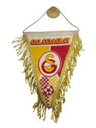 1990's Sarı-Kırmızı Kumaş Flama/Bayrak AKS2215 - 1