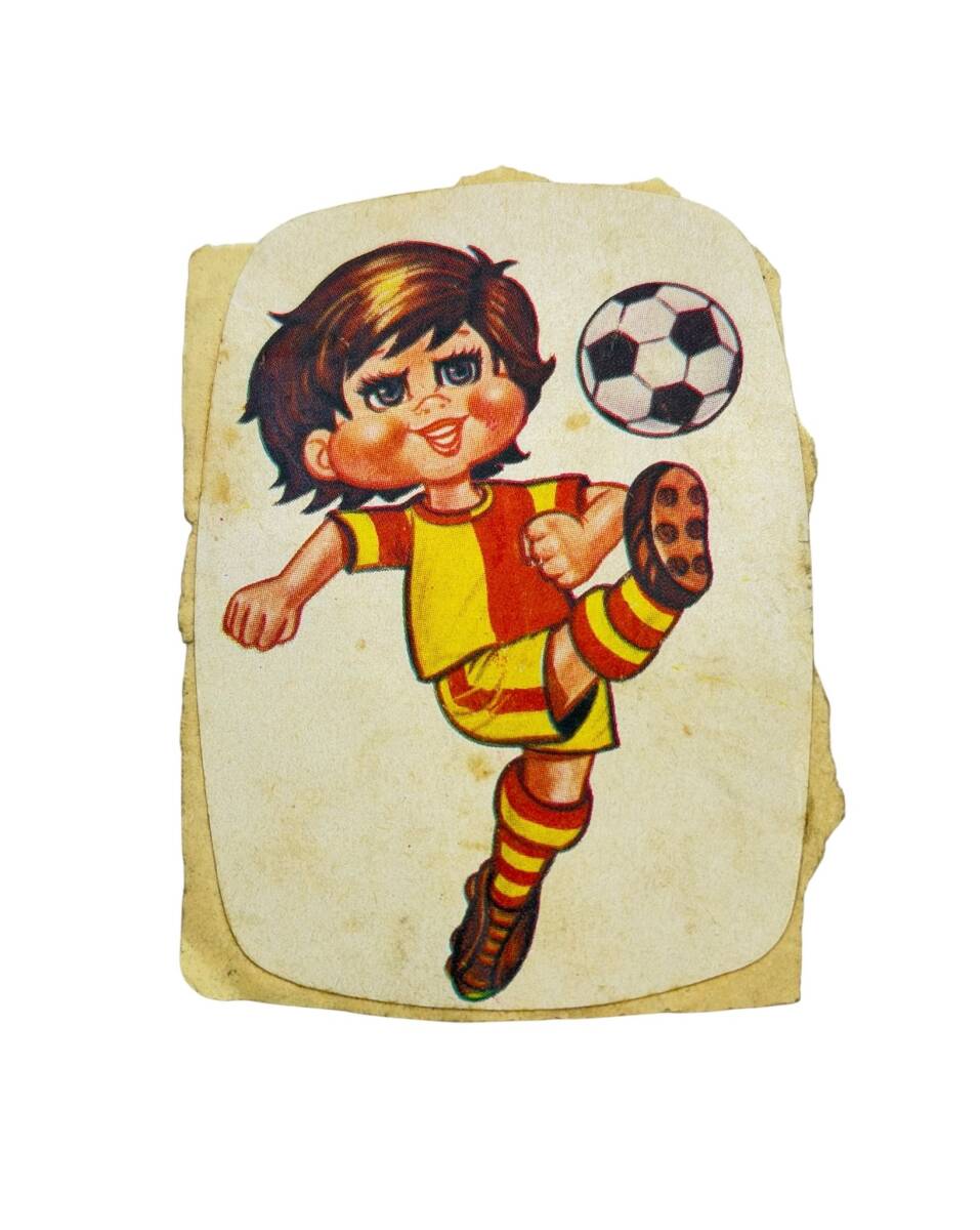 1990's Sarı-Kırmızı Sticker Çıkartma AKS1908 - 1