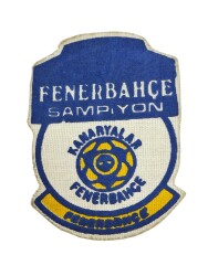 1990's Sarı-Lacivert Kumaş Eski Arma AKS2050 - Gökçekoleksiyon