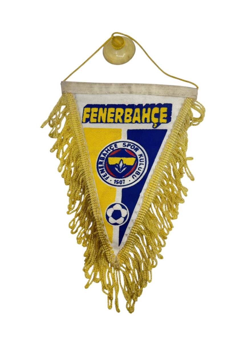 1990's Sarı-Lacivert Kumaş Flama/Bayrak AKS2216 - 3