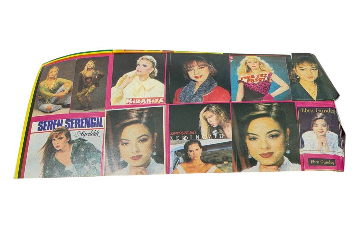 1990's Seren Serengil-Kibraiye-Muazzez Ersoy-Ebru Gündeş-Zerrin Özer 10'lu Sticker Çıkartma AKS2019 - 1