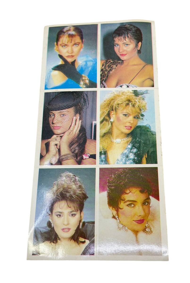 1990's Sibel Can-Hülya Avşar-Harika Avcı 6'lı Sticker Çıkartma AKS1995 - 1