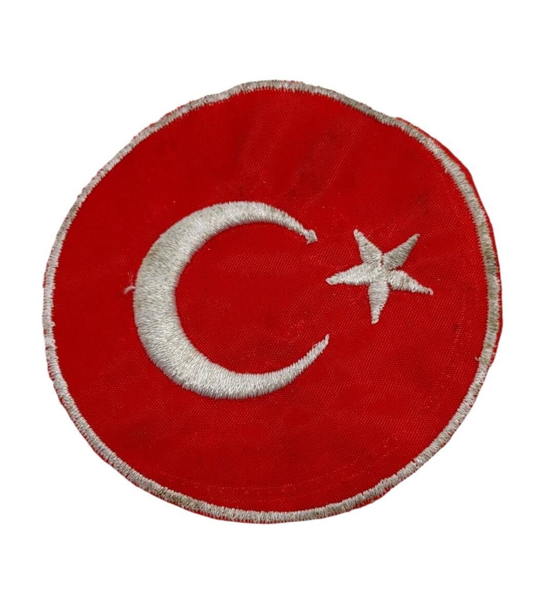 1990's Türk Bayrağı Kumaş Eski Arma AKS2057 - 1