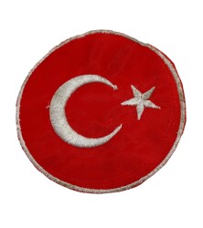 1990's Türk Bayrağı Kumaş Eski Arma AKS2057 - Gökçekoleksiyon