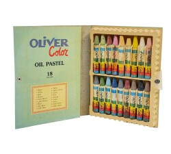 1990's Türk Malı 18'li Yağlı Pastel Boya Seti (Kullanılmamış) AOB5255 - 2