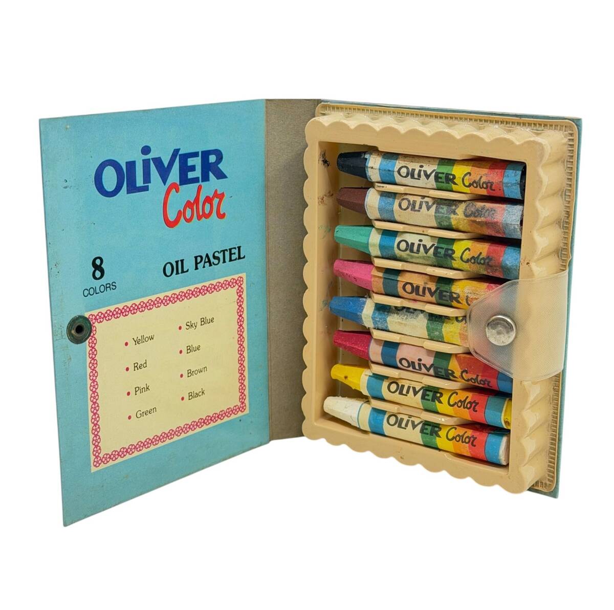 1990's Türk Malı 8'li Yağlı Pastel Boya Seti (Kullanılmamış) AOB5257 - 2
