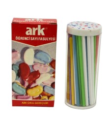 1990's Türk Malı Ark Öğrenci Sayı Fasulyesi Ve Çubukları Set AOB5430 - 2