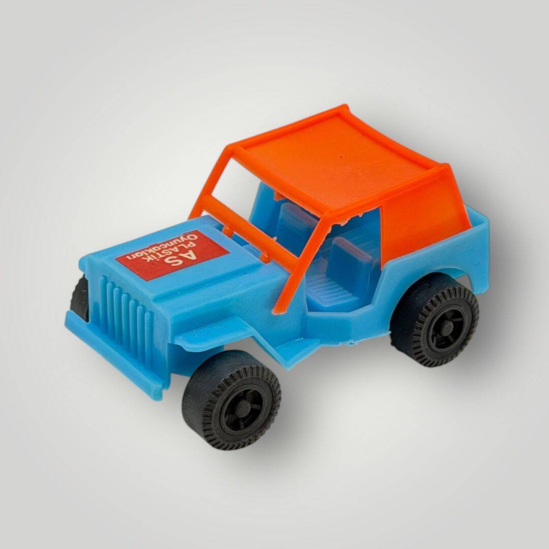 1990's Türk Malı As Plâstik Oyuncak Jeep Araba (Sıfır Ürün) AOB5079 - 4