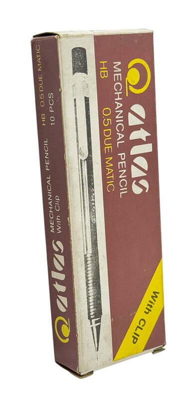 1990's Türk Malı Atlas Duematic 0.5 Uçlu Çıt Çıtlı 10'lu Kalem Seti (Kullanılmamış) AOB5374 - 2