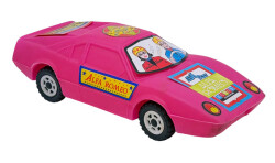 1990's Türk Malı Enhoş Üfleme Plâstik Oyuncak Alfa Romeo Yarış Aracı (Sıfır Ürün) AOB6286 - 3