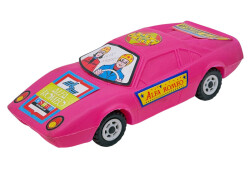 1990's Türk Malı Enhoş Üfleme Plâstik Oyuncak Alfa Romeo Yarış Aracı (Sıfır Ürün) AOB6286 - Gökçekoleksiyon