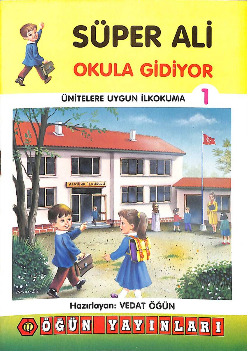 1990's Ünitelere Uygun İlkokuma 1 – Süper Ali Okula Gidiyor NDR101898 - 1