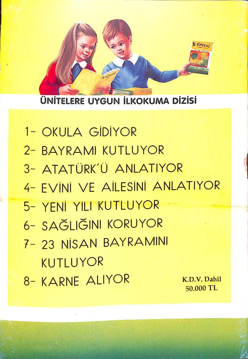 1990's Ünitelere Uygun İlkokuma 8 – Süper Ali Karne Alıyor NDR101892 - 3