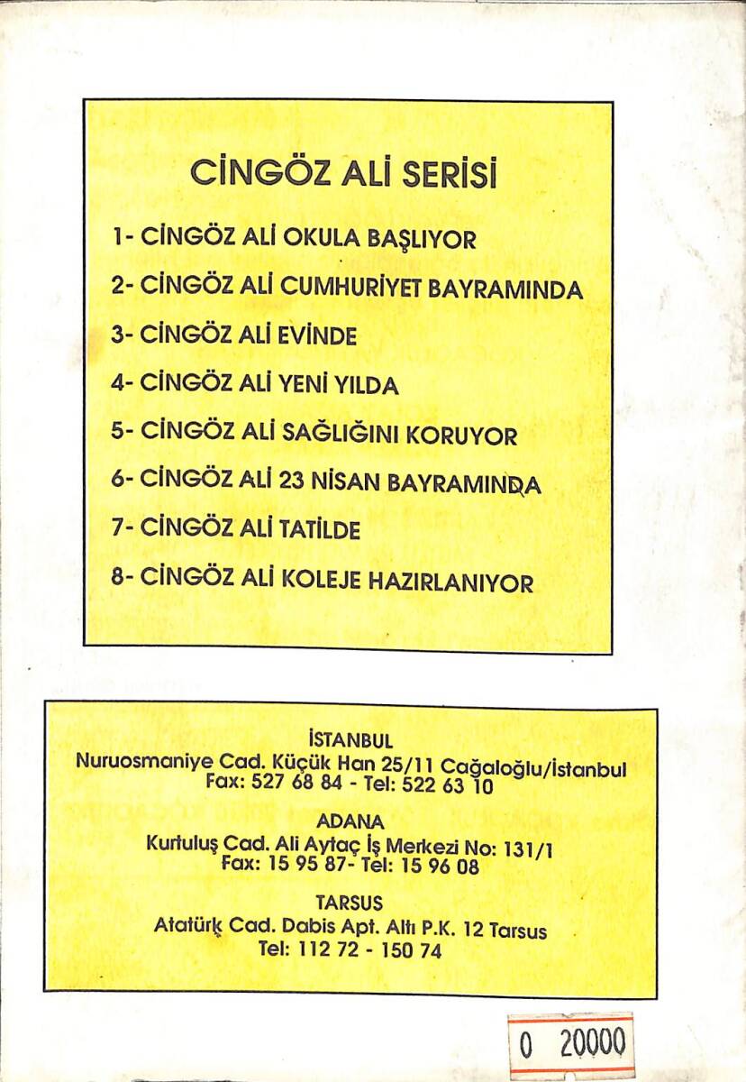 1990's Ünitelerle İlgili Çözümleme Ve Okuma Kitapları Dizisi-8 Cingöz Ali Koleje Hazırlanıyor NDR100010 - 3