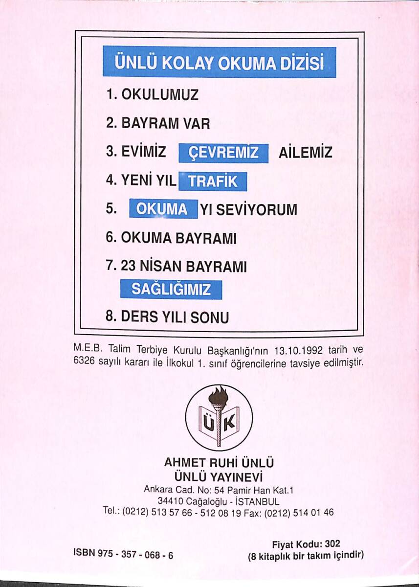 1990's Ünlü Kolay Okuma Dizisi 23 Nisan Bayramı Sınıf: 1 Sayı: 7 NDR101885 - 3
