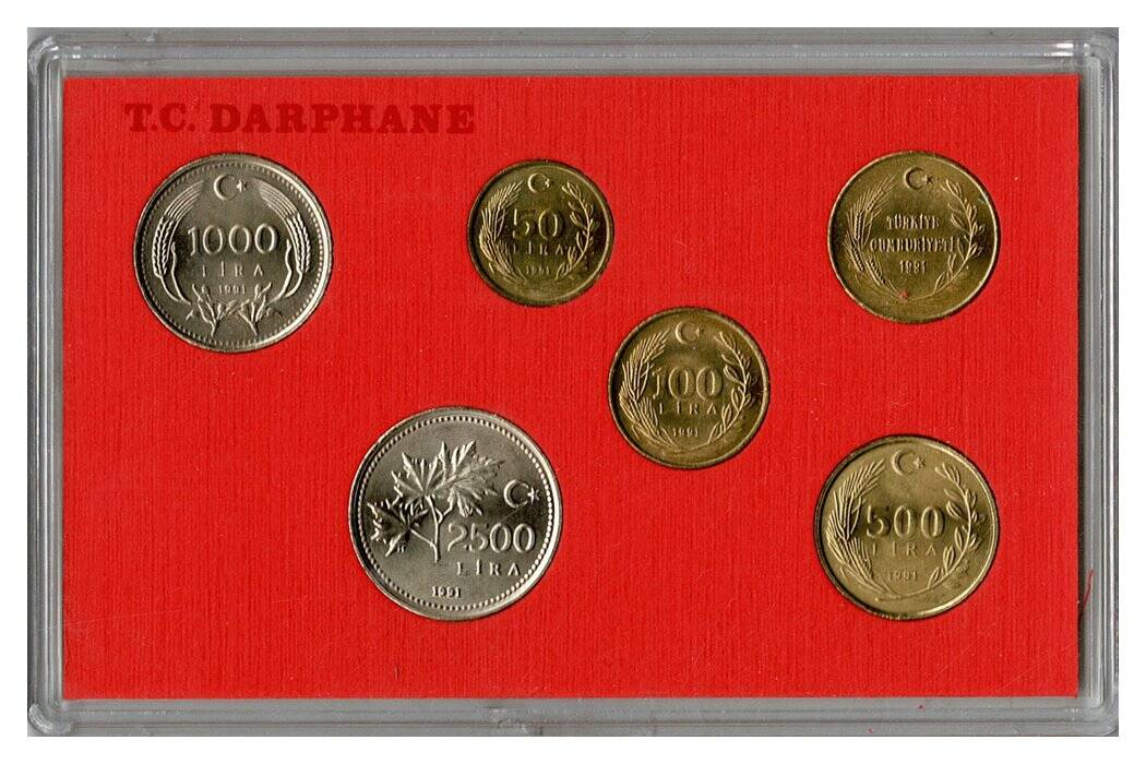 1991 Darphane Tedavül Para Seti TCM1811 - 2