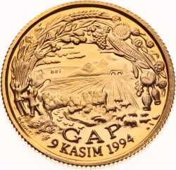 1994 - G.A.P. Altın Hatıra Para - ÇİL TCH463 - Gökçekoleksiyon