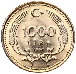 1994 Yılı 1000 Lira - ÇİL TCM3247 - Gökçekoleksiyon