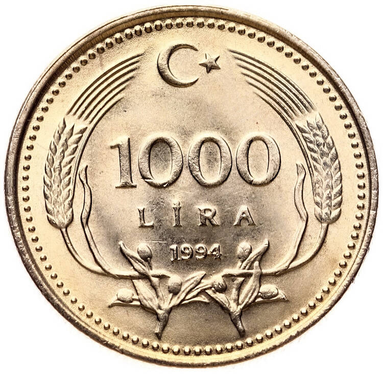 1994 Yılı 1000 Lira - ÇİL TCM3247 - 3