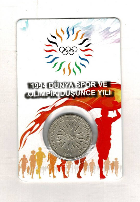 1994 Yılı 10000 Lira (Dünya Spor ve Olimpik Düşünce Yılı*) *Özel Kitinde* TCM3327 - 1