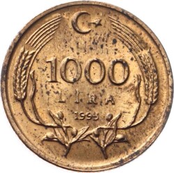 1995 Yılı 1000 Lira ÇA TCM453 - 1