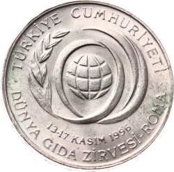 1996 Dünya Gıda Zirvesi 50.000 Düz ÇİL TCM2926 - Gökçekoleksiyon