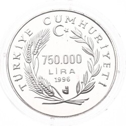 1996 - Ecu Köprülü Gümüş Hatıra Para TCH178 - 2