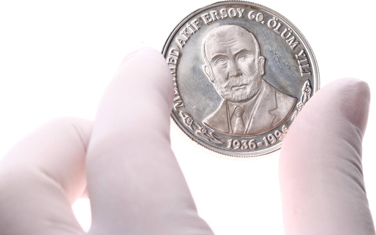1997 - Mehmed Akif Ersoy 60. Ölüm Yılı Gümüş Hatıra Para *Sertifikalı* TCH451 #207 - 3