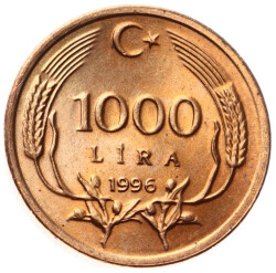 1996 Yılı 1000 Lira - ÇİL TCM3246 - 1