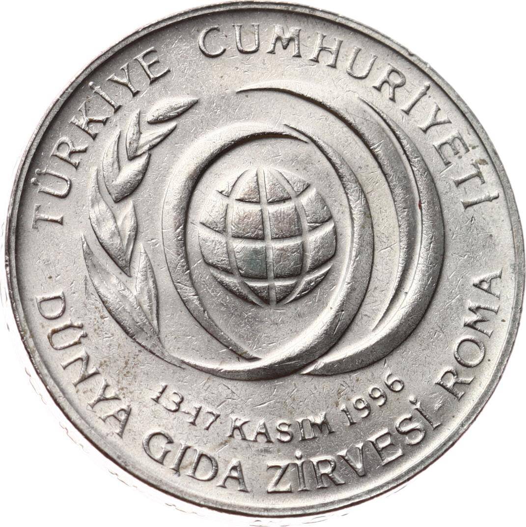 1996 Yılı 50.000 Lira (Dünya Gıda Zirvesi) - ÇİL TCM3225 - 3