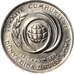 1996 Yılı 50.000 Lira *FAO Dünya Gıda Zirvesi* ÇİL TCM1802 - Gökçekoleksiyon