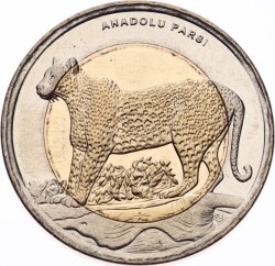 2012 Anadolu Parsı Bimetal Hatıra Para - ÇİL TCH395 - Gökçekoleksiyon
