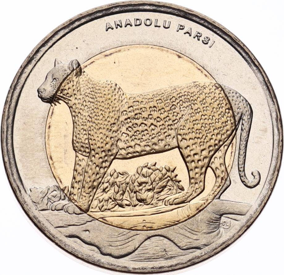 2012 Anadolu Parsı Bimetal Hatıra Para - ÇİL TCH395 - 1