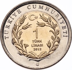 2012 Anadolu Parsı Bimetal Hatıra Para - ÇİL TCH395 - 2