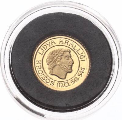 1997 Lidya Kralı Kroisos Altın Hatıra Para *Sertifikasız* TCH1476 #193 - 1