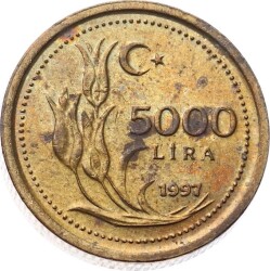1997 Yılı 5000 Lira ÇÇT+ TCM2622 - 1