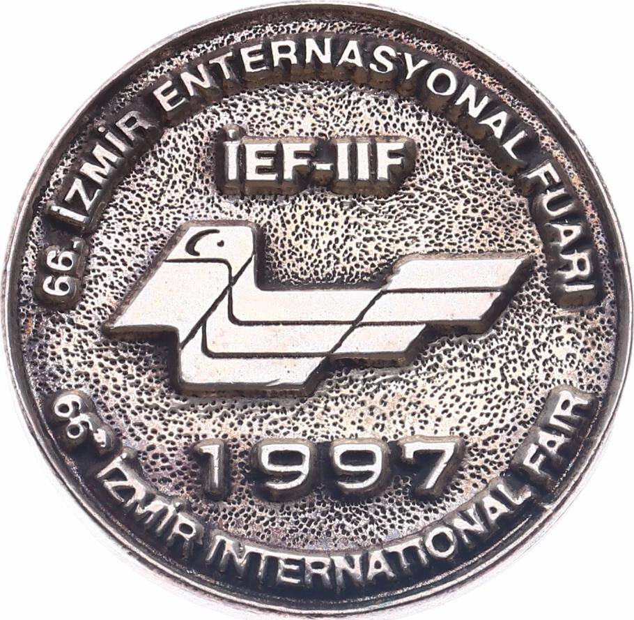 1997 Yılı İzmir Enternasyonal Fuarı Gümüş Hatıra Madalyonu MVM2158 #270 - 1