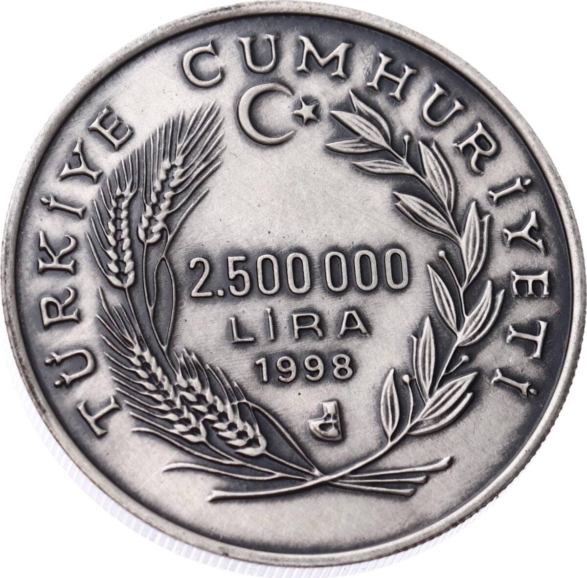 1998 - Temanın 5. Yılı Gümüş Hatıra Para *Sertifikalı* ÇİL TCH431 #207 - 2