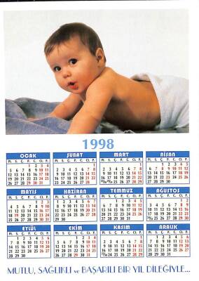 1998 Yılı Takvimli Bebek Temalı Kartpostal KRT14064 - 2