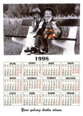 1998 Yılı Takvimli Çocuk Temalı Kartpostal KRT14068 - 2